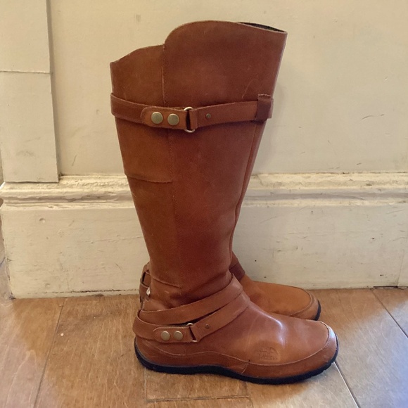 NORTH FACE leather boots size 8.5 - Picture 1 of 6
